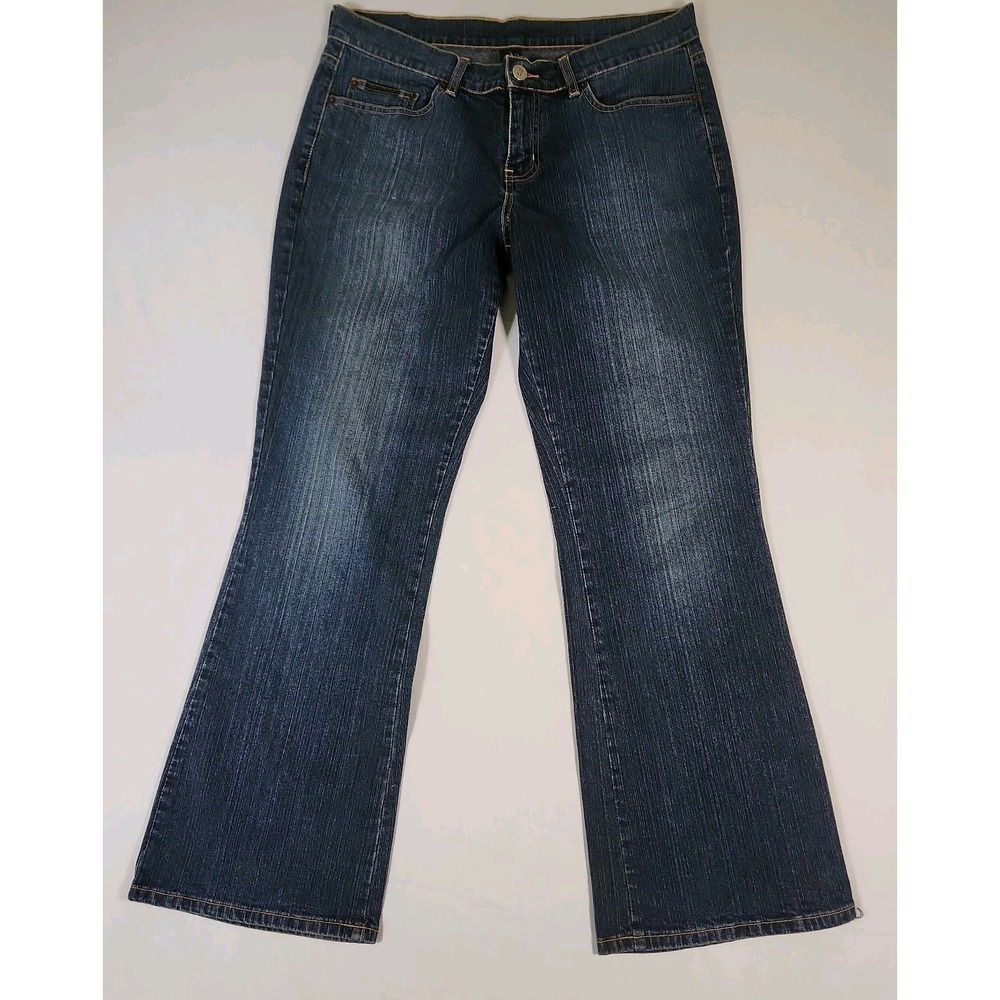 New York & Company Jeans Womens Size 12 Blue Denim Jeans Bootcut Cotton Mid Rise
